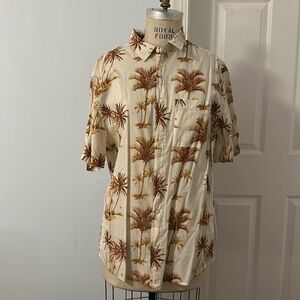 H&M Palm Tree Button Down Shirt